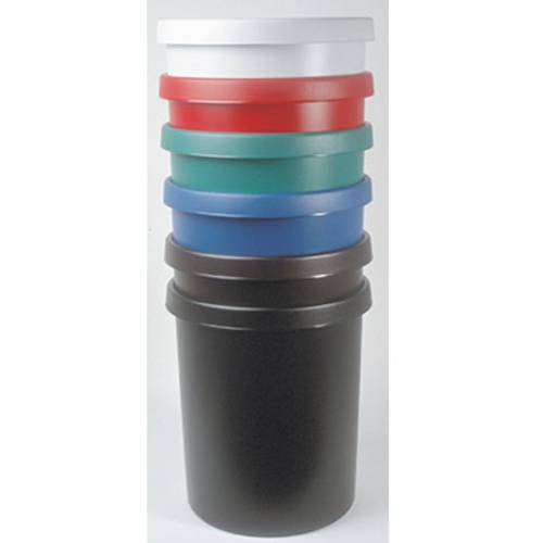 Thumbnail - Helit the german H6106295 Papierkorb 45 l (Ø x H) 390 mm x 480 mm Polyethylen Schwarz 1 St.