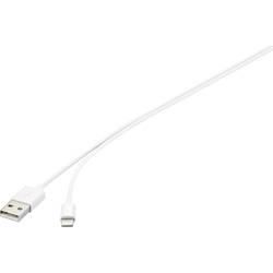 Image of Basetech Apple iPad/iPhone/iPod Anschlusskabel [1x USB 2.0 Stecker A - 1x Apple Lightning-Stecker] 1.00 m Weiß