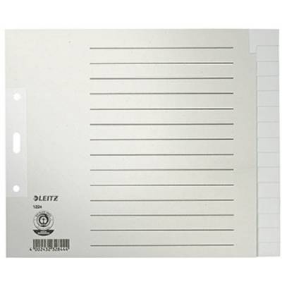 Registerkarte mit Linien und Register von 1 bis 10, Markenname 'Leitz' unten links.