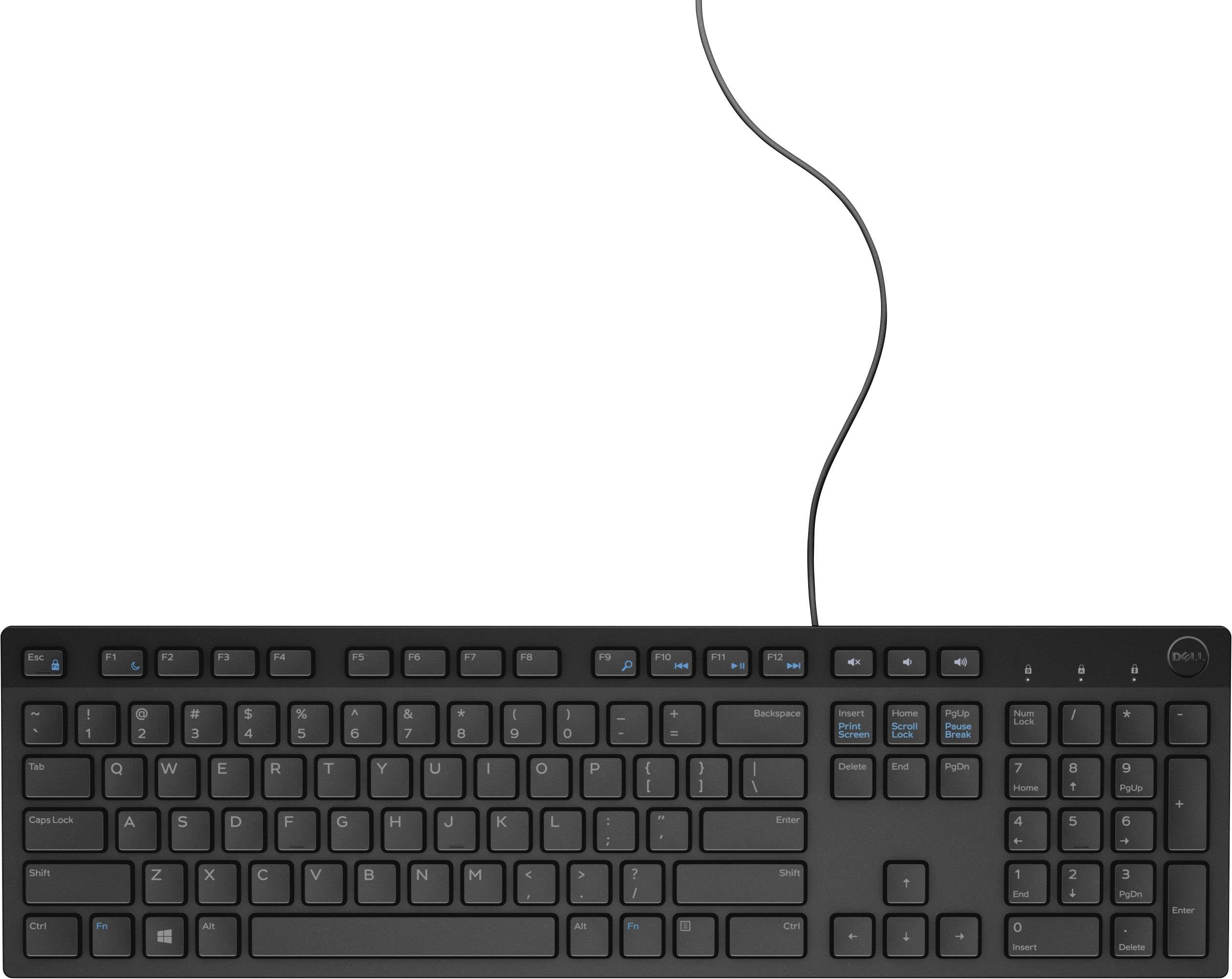 Dell KB216 USB Tastatur Deutsch, QWERTZ Schwarz