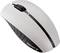 Weiße Computermaus mit schwarzem Scrollrad, seitlich 'Cherry'-Logo; ergonomisches Design für besseren Halt.