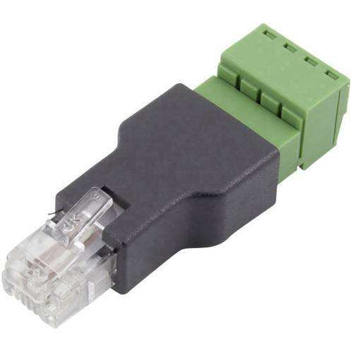 TRU COMPONENTS FL-29 RJ 11 Terminal Adapter FL-29 Stecker, gerade Polzahl Sensoren 6P4C 1 St.