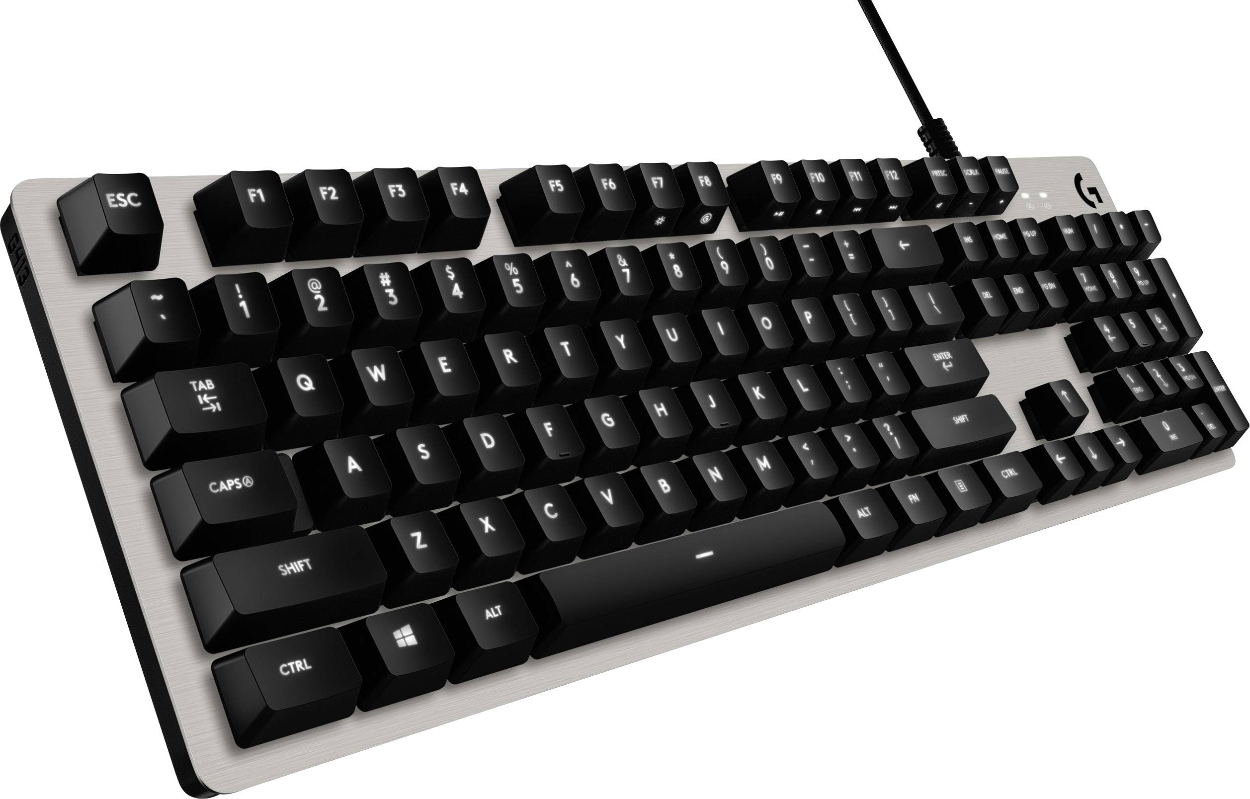 Logitech Gaming G413 USB Gaming-Tastatur Deutsch, QWERTZ Silber, Schwarz Beleuchtet-2