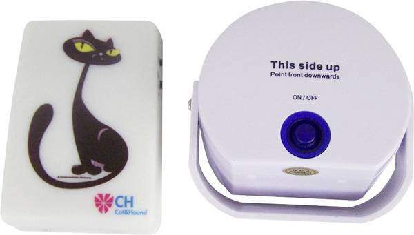 Cat & Hound Cat doorbell Haustier-Türklingel Weiß  1 St.