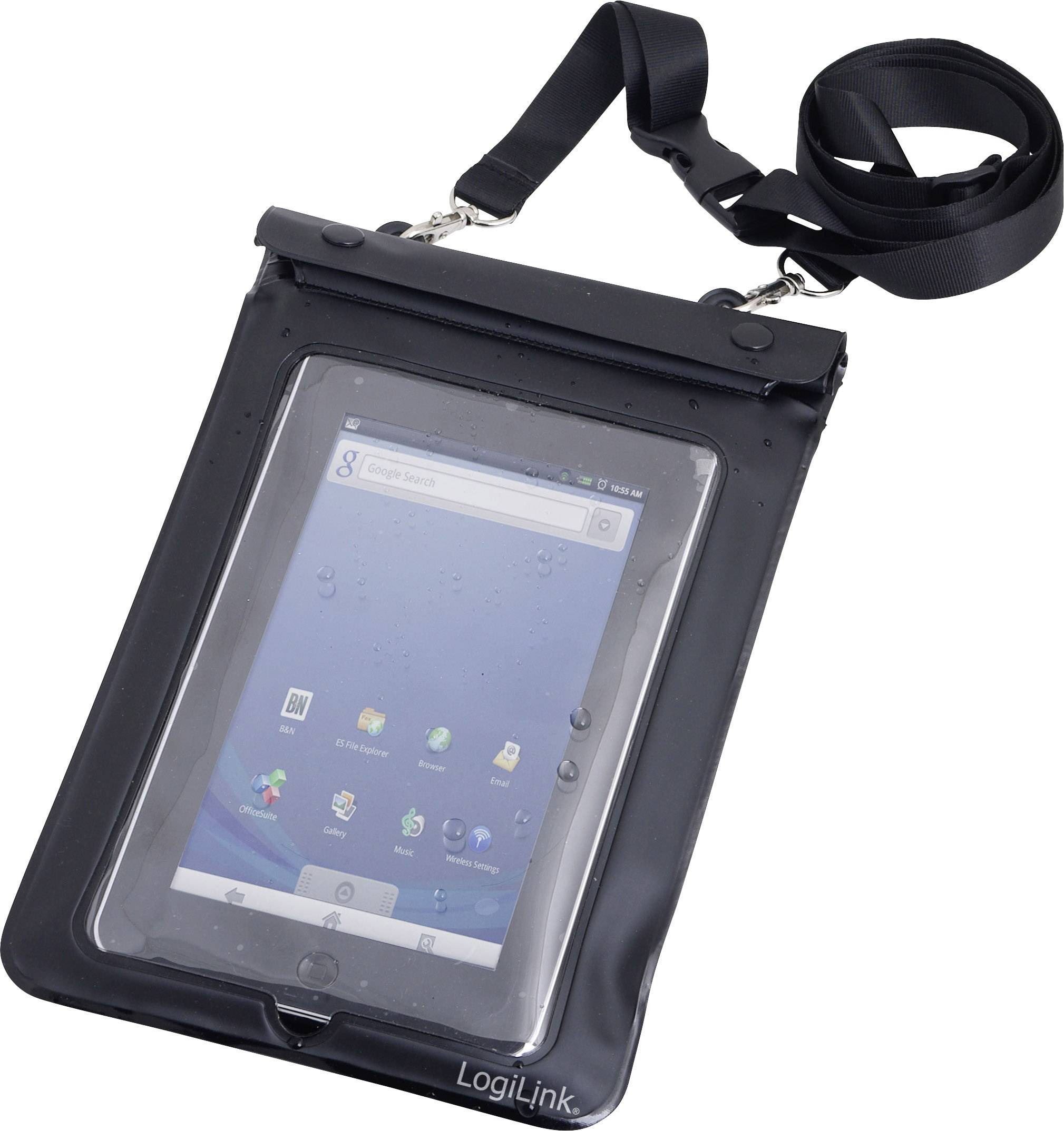 LogiLink Beach Bag bis zu 7" Tablets 280 x 217mm black-0
