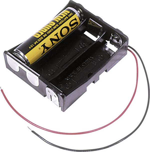 MPD BA3AAW Batteriehalter 3x Mignon (AA) Kabel (L x B x H) 58 x 48 x 16 mm
