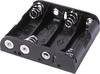 MPD BC4AAB Batteriehalter 4x Mignon (AA) Kontaktpole (L x B x H) 61 x 57 x 15 mm