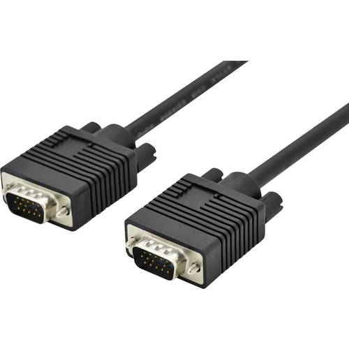 Digitus VGA Anschlusskabel VGA 15pol. Stecker, VGA 15pol. Stecker 3.00 m Schwarz AK-310103-030-S Rund, doppelt geschirmt...