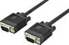 Digitus VGA Anschlusskabel VGA 15pol. Stecker, VGA 15pol. Stecker 3.00 m Schwarz AK-310103-030-S Rund, doppelt geschirmt, mit Ferritkern VGA-Kabel