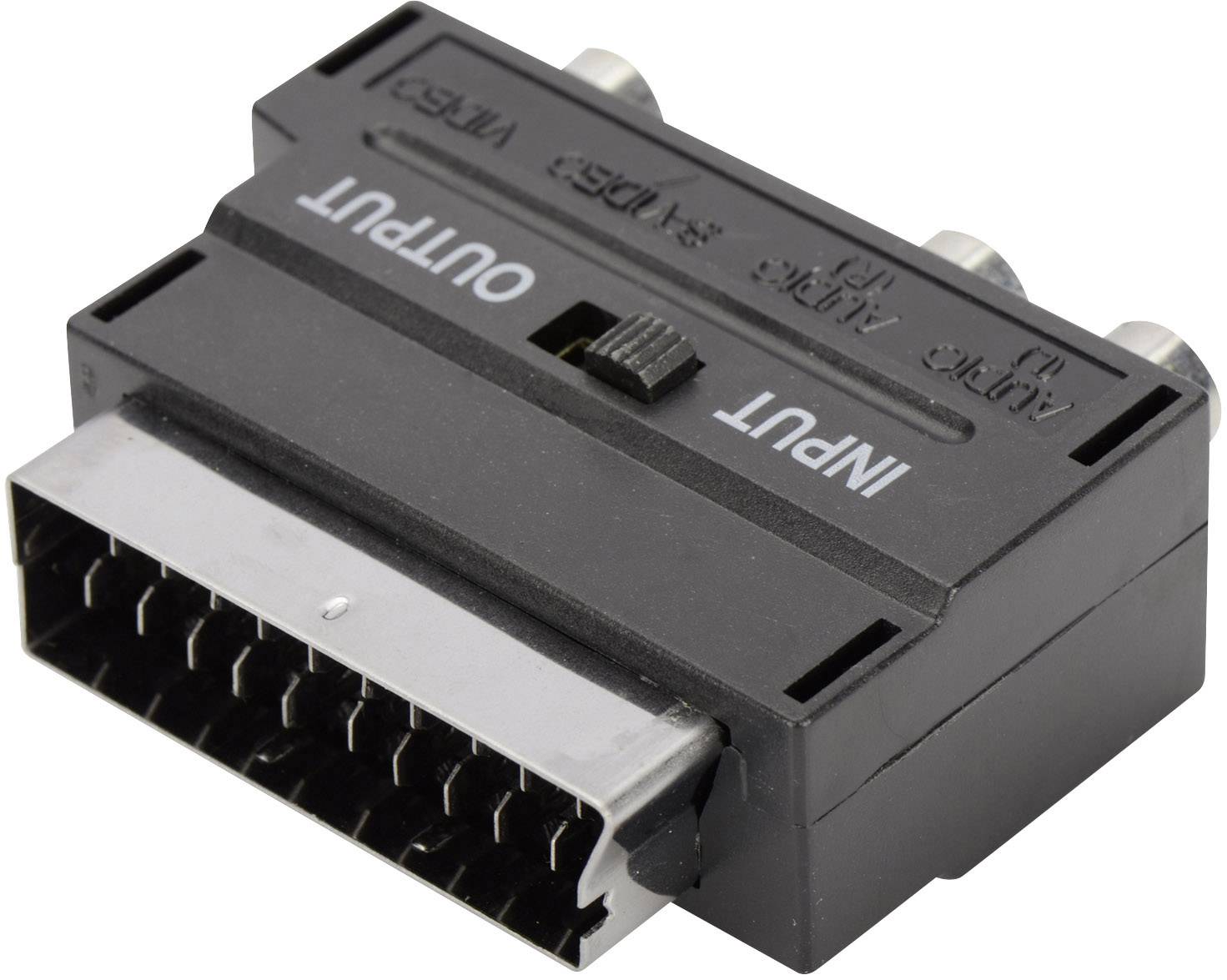 ednet Cinch / SCART / S-Video Adapter [1x SCART-Stecker ...
