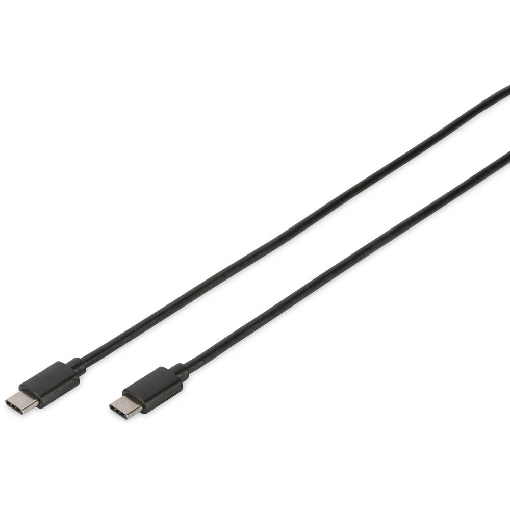 Digitus 1.8m, 2xUSB2.0-C 1.8m USB C USB C Zwart