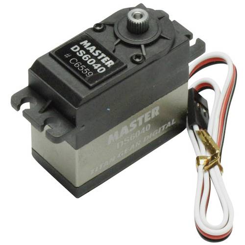 Master Modellbau Standard-Servo DS6040 TG Digital-Servo Getriebe-Material: Titanium Stecksystem: Uni (Graupner / JR / Fu...
