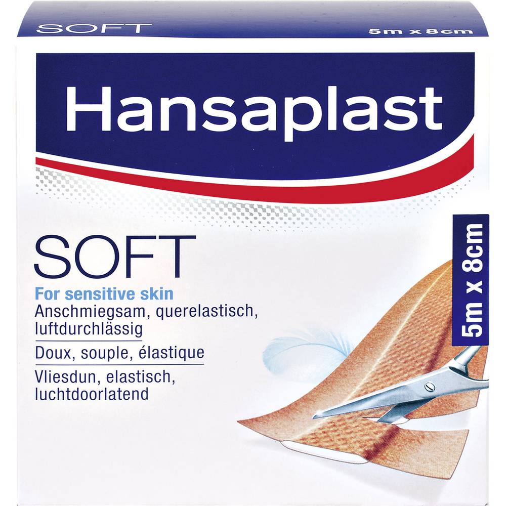Hansaplast Soft Individuele Pleister 5m x 8cm (0234300)