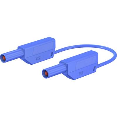 Stäubli SLK425-E/N Sicherheits-Messleitung [Lamellenstecker 4 mm - Lamellenstecker 4 mm] 25.00 cm Blau 1 St.
