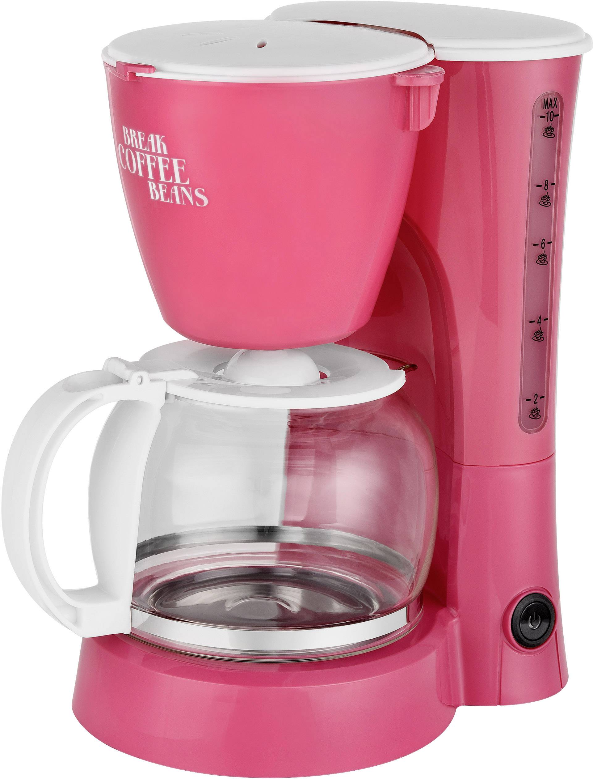 TKG KM 53 P Kaffeemaschine Pink Fassungsvermögen Tassen=10 Glaskanne