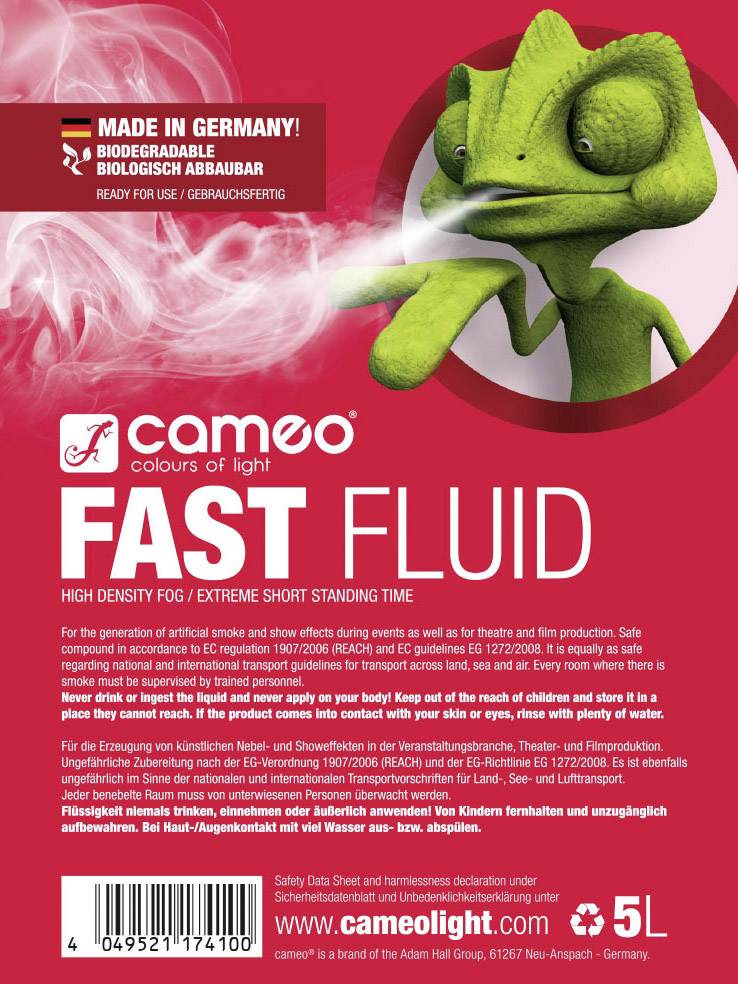 Cameo Fast Fluid Nebelfluid 5 l-1