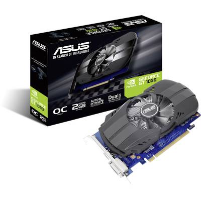 Asus Grafikkarte Nvidia GeForce GT1030 Phoenix  2 GB GDDR5-RAM PCIe  HDMI®, DVI Übertaktet / Overclocked