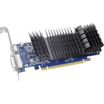 Eine blaue Grafikkarte mit passiver Kühlung, schwarzem Kühlkörper und PCI-Anschluss. Sie ist für Computerhardware-Aufrüstungen geeignet.