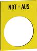 Schneider Electric ZB2BY420001 ZB2BY420001 Bezeichnungsschild (B x H) 30 mm x 40 mm NOT-AUS Gelb 1 St. Piece