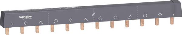 Schneider Electric A9XPH312 Phasenschiene A9XPH312 Steg 3polig 12MOD. 100A Phasenschiene Mehrfarbig 1 St.