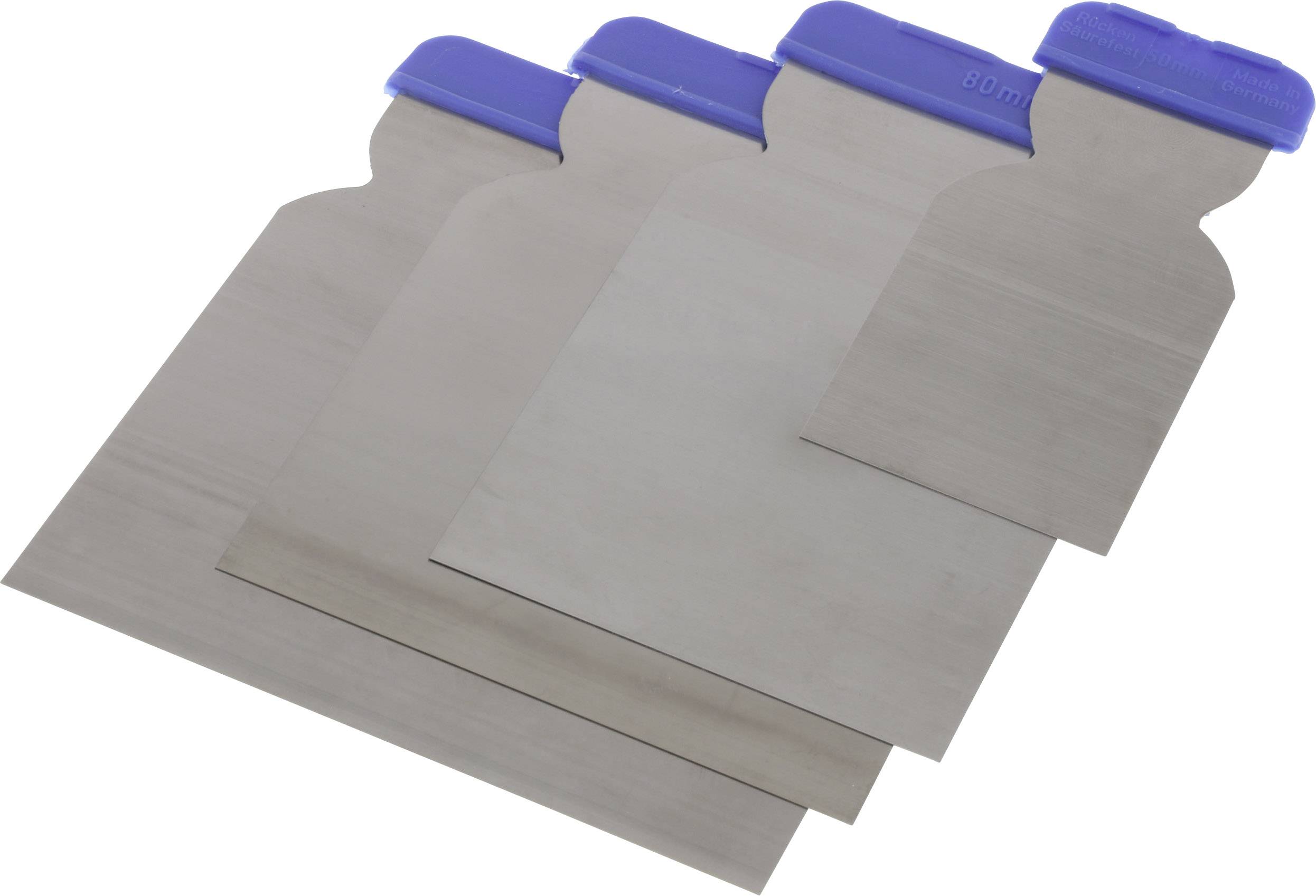 TRISTARcolor Metallspachtel Set 4-tlg. - Japanspachtel Für Karosserie & Modellbau