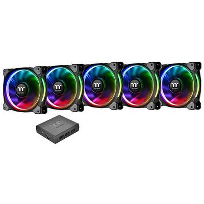 Thermaltake RIING PLUS 14 LED RGB PC-Gehäuse-Lüfter RGB (B x H x T) 140 x 140 x 25 mm inkl. LED-Beleuchtung