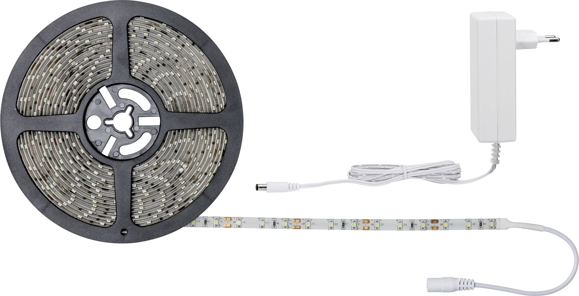 PAULMANN SimpLED 78976 LED-Streifen-Komplettset mit Stecker 12 V 750 cm Tageslicht-Weiß