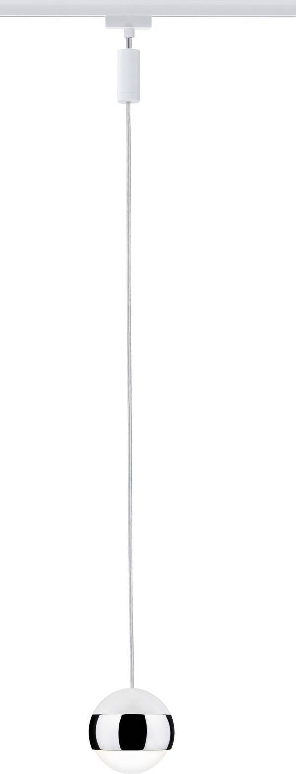 Paulmann Capsule II Hochvolt-Schienensystem-Leuchte URail LED fest eingebaut 6 W LED Weiß, Chrom