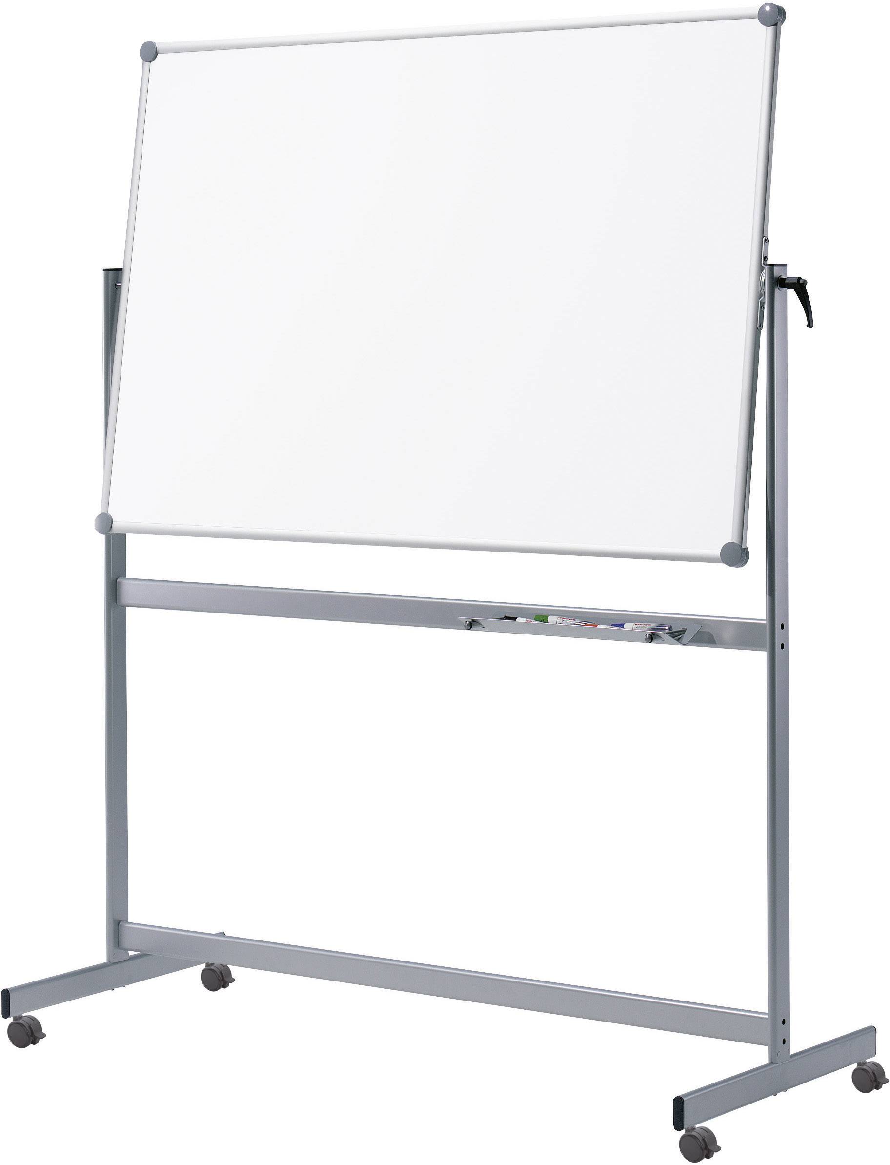 Maul Mobiles Whiteboard MAULpro, Emaille (B x H) 180 cm x 100 cm Weiß emaillebeschichtet Drehbar, Beide Seiten nutzbar, -0