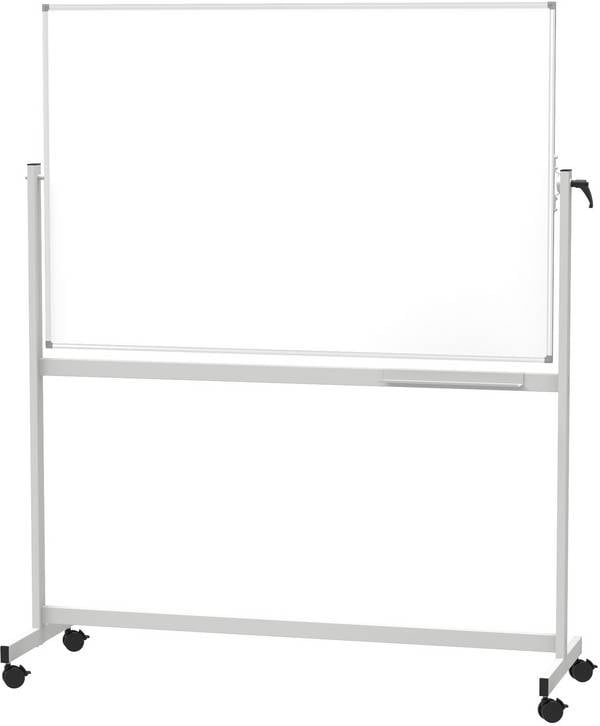 Maul Mobiles Whiteboard MAULstandard (B x H) 220 cm x 120 cm Weiß kunststoffbeschichtet Drehbar, Beide Seiten nutzbar, Inkl. Ablageschale, Inkl. Rollensatz