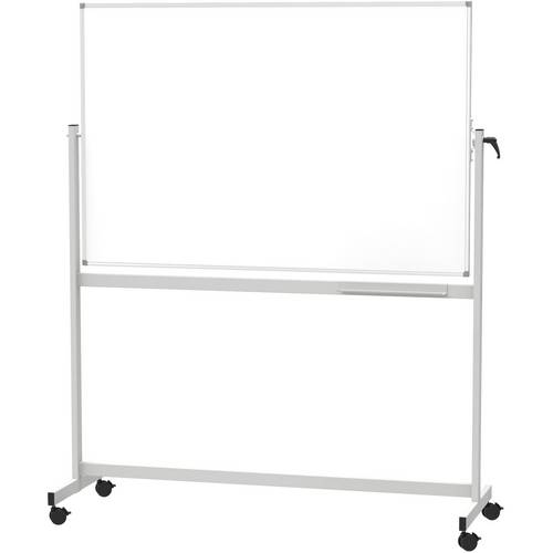 Maul Mobiles Whiteboard MAULstandard, Emaille (B x H) 180 cm x 120 cm Weiß emaillebeschichtet Drehbar, Beide Seiten nutz...