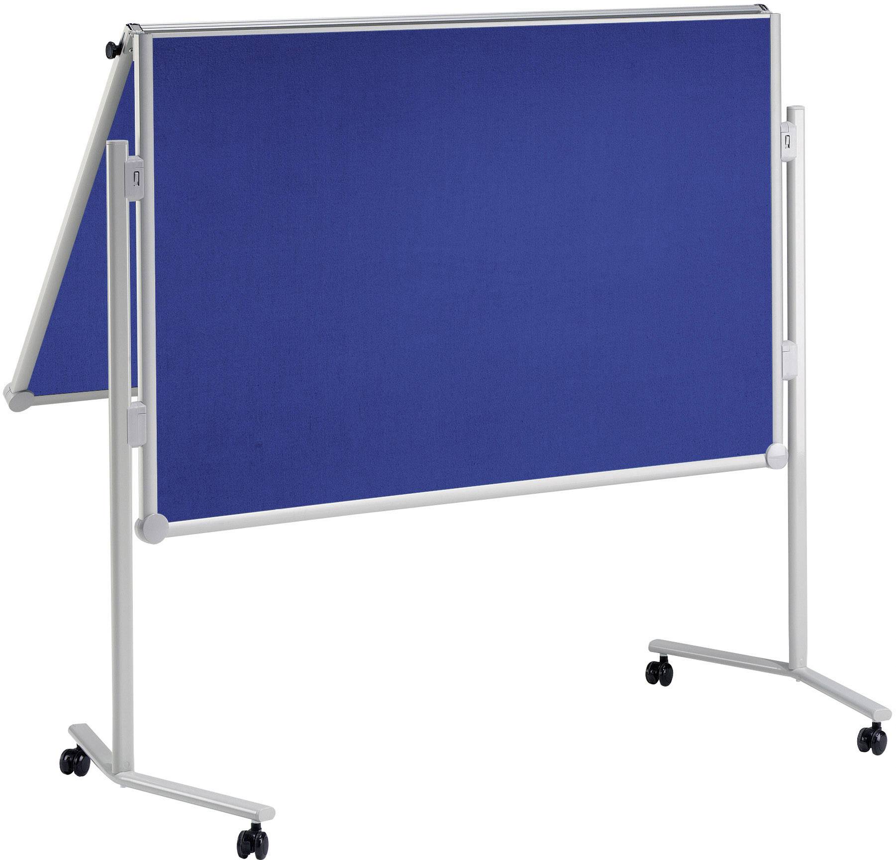 Maul Moderationstafel MAULpro (B x H) 120 cm x 150 cm Textil Blau Inkl. Ablageschale, Inkl. Rollen, Inkl. Blockhalter, b-2