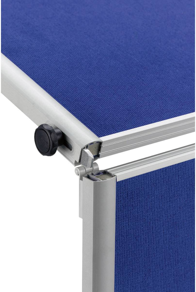Maul Moderationstafel MAULpro (B x H) 120 cm x 150 cm Textil Blau Inkl. Ablageschale, Inkl. Rollen, Inkl. Blockhalter, b-3