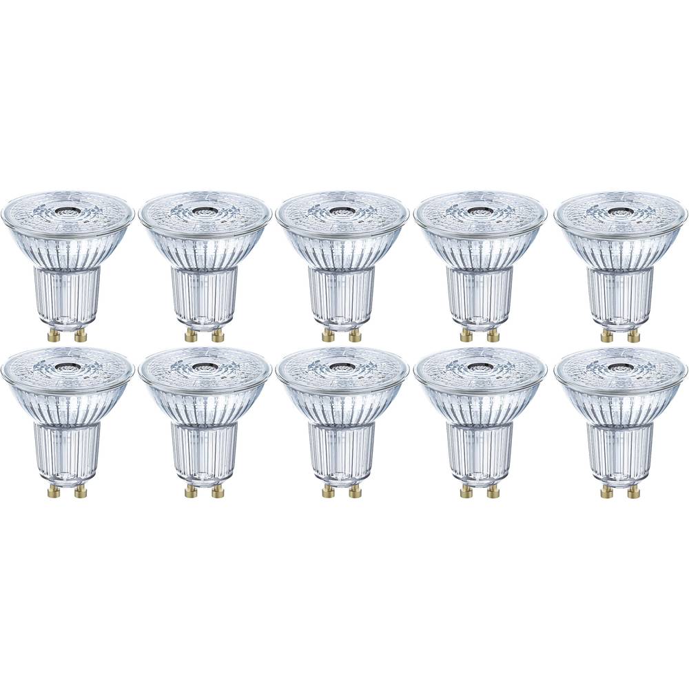 LED-lamp GU10 Reflector 4.3 W = 50 W Warmwit (Ã x l) 51 mm x 55 mm Energielabel: A+ OSRAM 10 stuks