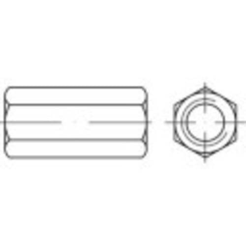 TOOLCRAFT 155971 Verbindungsmuffe M6 40 mm Stahl galvanisch verzinkt 100 St.