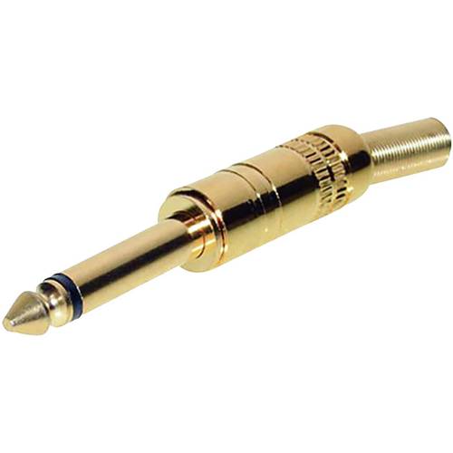 TRU COMPONENTS 1559789 Klinken-Steckverbinder 6.35 mm Stecker, gerade Polzahl: 2 Mono Gold 1 St.