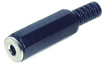 TRU COMPONENTS Klinken-Steckverbinder 3.5 mm Kupplung, gerade Polzahl: 3 Stereo Schwarz