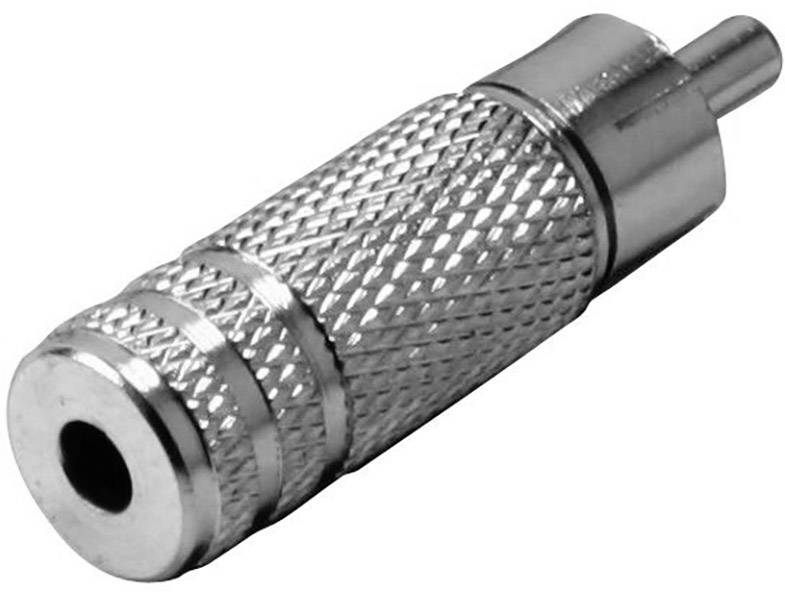 TRU COMPONENTS Klinken-Adapter Cinch-Stecker - Klinkenbuchse 3.5 mm Mono Polzahl:2