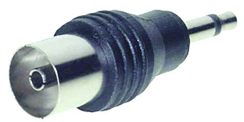 TRU COMPONENTS Klinken-Adapter Klinkenstecker 3.5 mm - Koax-Buchse Mono Polzahl:2