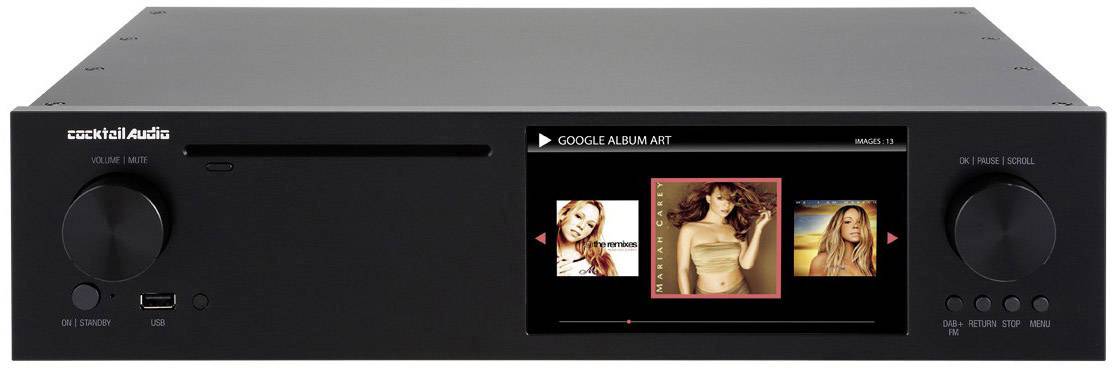 Tuner HiFi pour radio Cocktail Audio X50 noir DAB+, radio