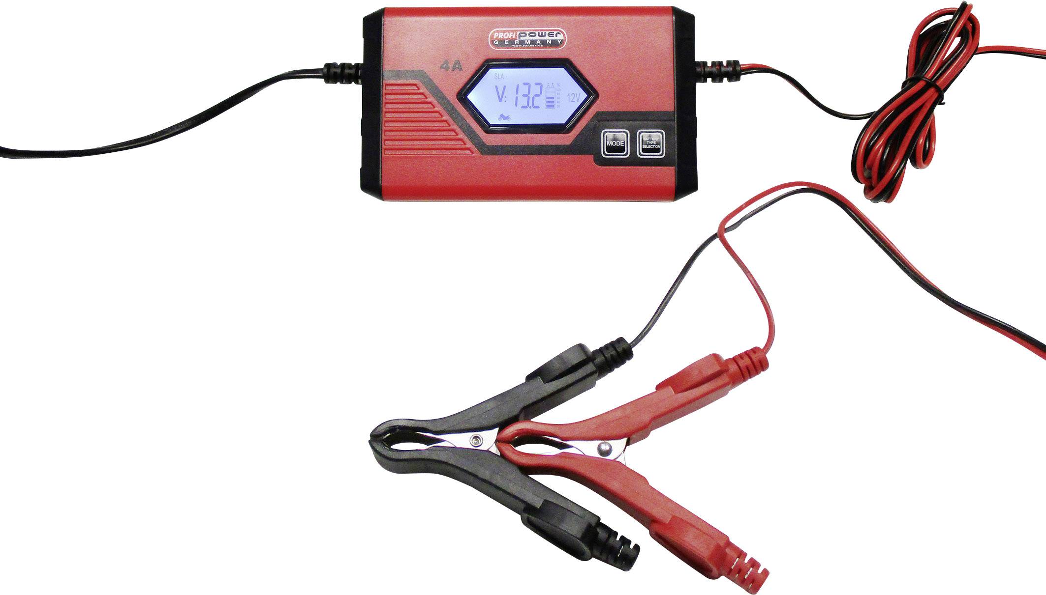 Profi Power ICS4 612V 2913907 Automatikladegerät, Kfz Absaar Batterie Ladegerät Evo 4.0 (Ladestrom: 4 A, Geeignet