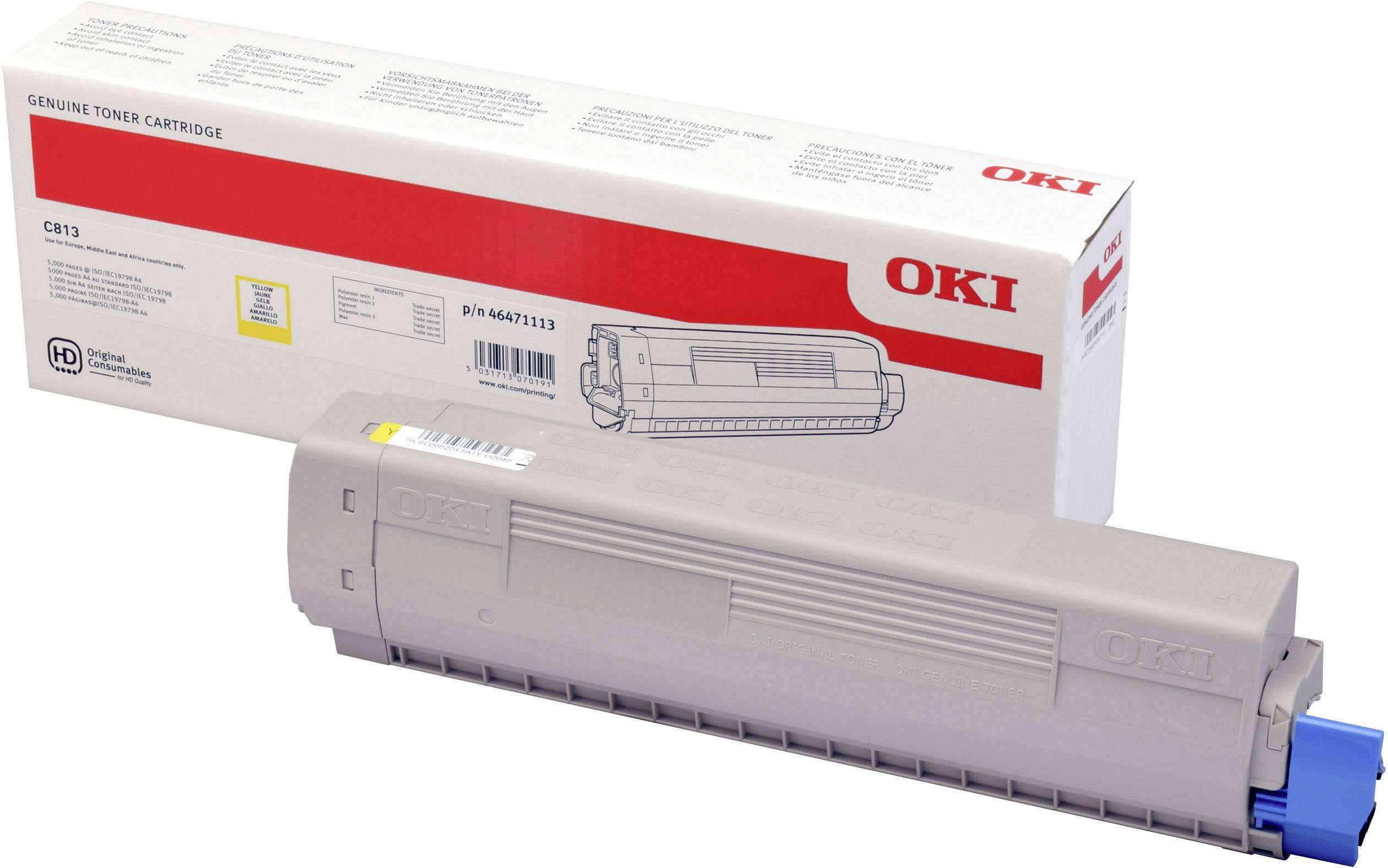 OKI Toner C813 Original Gelb 5000 Seiten 46471113