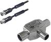 BKL Electronic Antennen, SAT Anschlusskabel [1x Antennenstecker 75 Ω - 1x Antennenbuchse 75 Ω] 2.00 m Schwarz