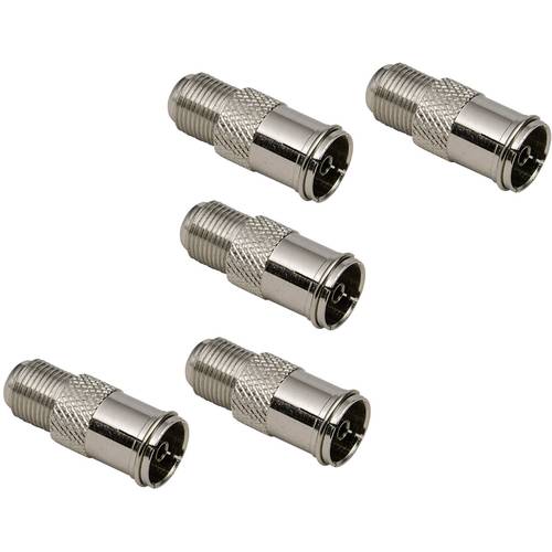 BKL Electronic 0403553 Koax-F-Adapter-Set Anschlüsse: F-Quick-Buchse, Koax-Buchse IEC 5 St.