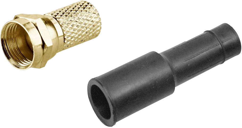 BKL F-Stecker + Gummitülle Kabel-Durchmesser: 7 mm