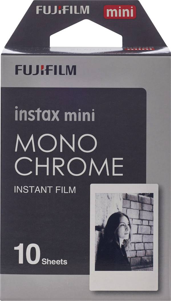 Fujifilm Instax Mini Monochrome - Schwarz-/Weiß-Sofortfilm - instax mini - ISO 8