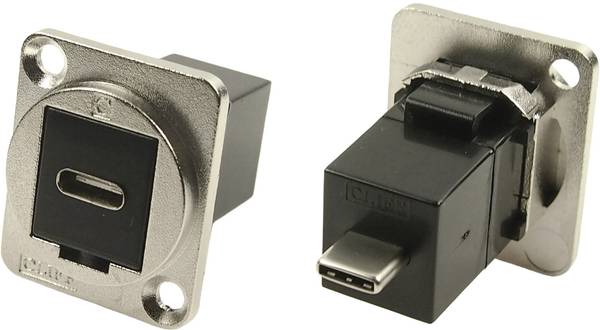 XLR Adapter USB-C™ Buchse auf USB-C™ Stecker Adapter, Einbau CP30211M Cliff Inhalt: 1 St.