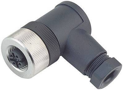 BINDER Sensor-/Aktor-Steckverbinder M12, Schraubverschluss, gewinkelt Pole: 4 99-0524-24-04 Binder I