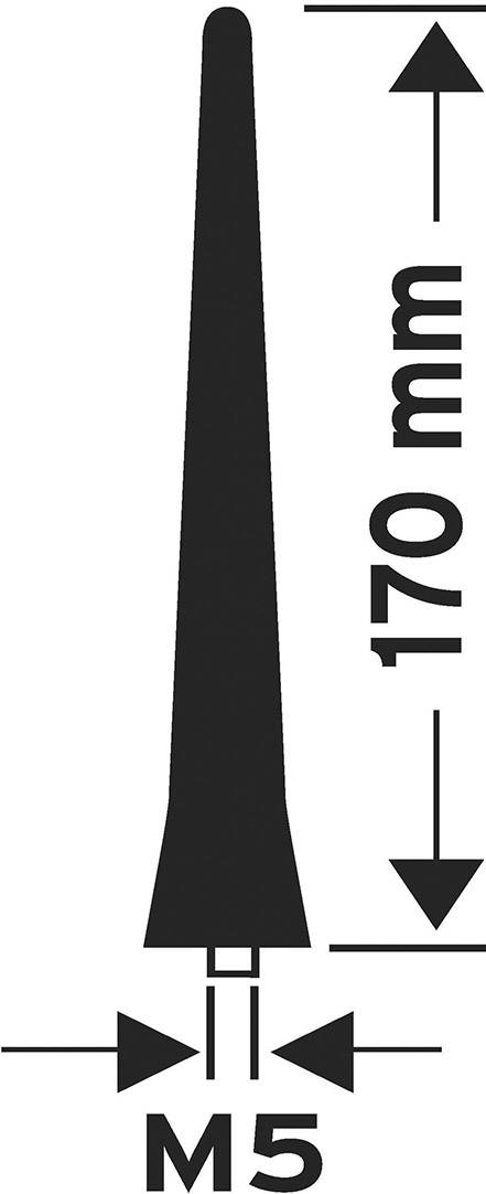 AM/FM ROD (170mm) thread M5 | HIRSCHMANN | Serie AN1 | HCC-1