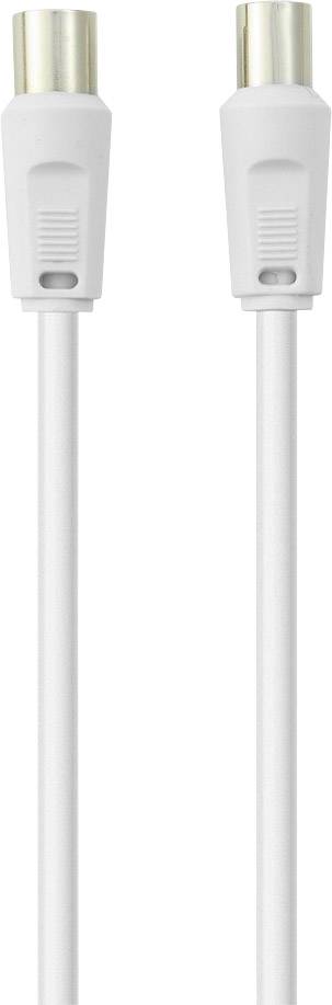 3 m 75 dB Weiß SpeaKa Professional SAT Antennen Anschlusskabel 1x F-Stecker - 1x Antennenbuchse 75 Ω